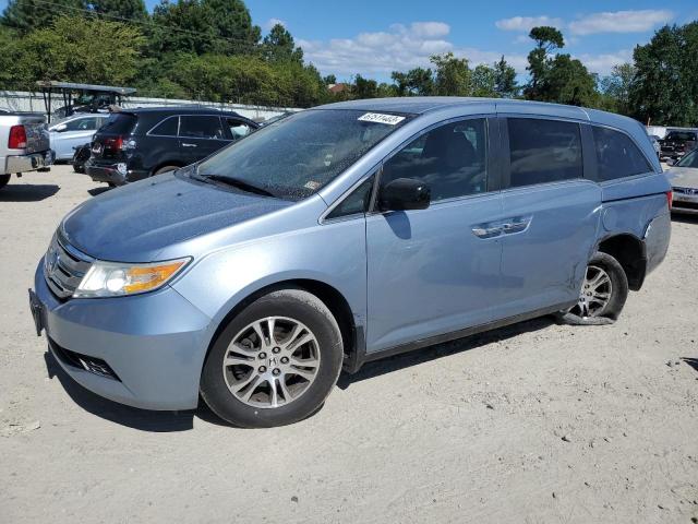 5FNRL5H48BB031259 - 2011 HONDA ODYSSEY EX BLUE photo 1