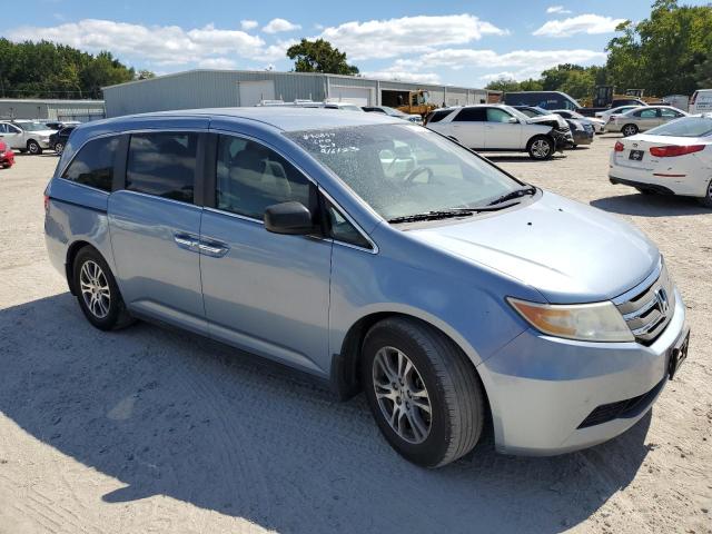 5FNRL5H48BB031259 - 2011 HONDA ODYSSEY EX BLUE photo 4