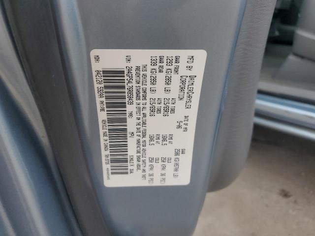 2A4GP54L76R858439 - 2006 CHRYSLER TOWN & COU TOURING BLUE photo 13