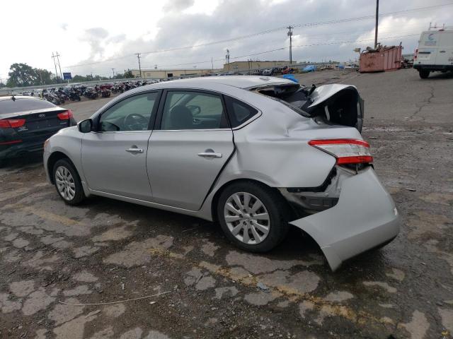 3N1AB7AP6FY314613 - 2015 NISSAN SENTRA S SILVER photo 2