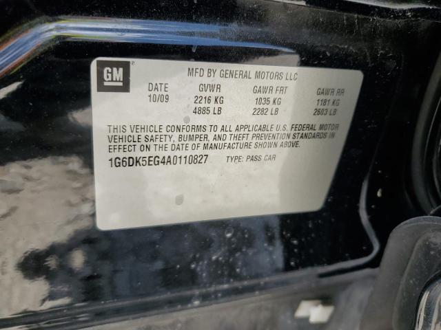 1G6DK5EG4A0110827 - 2010 CADILLAC CTS PERFORMANCE COLLECTION Schwarz Foto 13