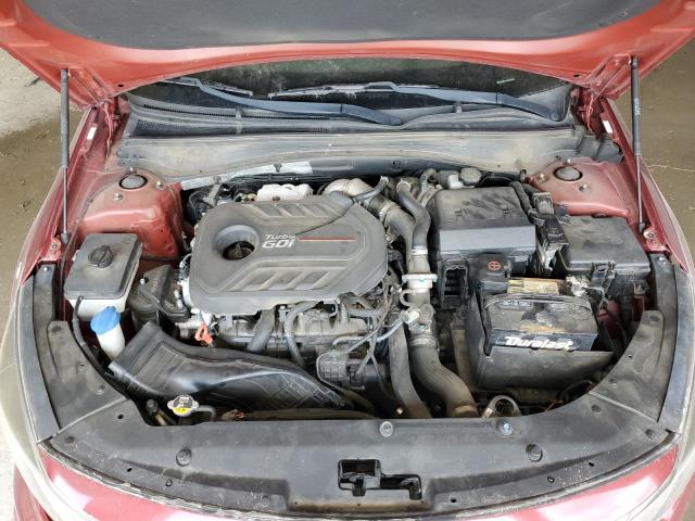 5XXGW4L29KG305628 - 2019 KIA OPTIMA SX 勃艮第红 照片 11