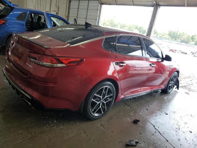 5XXGW4L29KG305628 - 2019 KIA OPTIMA SX 勃艮第红 照片 3