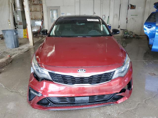 5XXGW4L29KG305628 - 2019 KIA OPTIMA SX 勃艮第红 照片 5