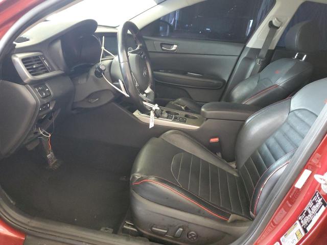 5XXGW4L29KG305628 - 2019 KIA OPTIMA SX 勃艮第红 照片 7