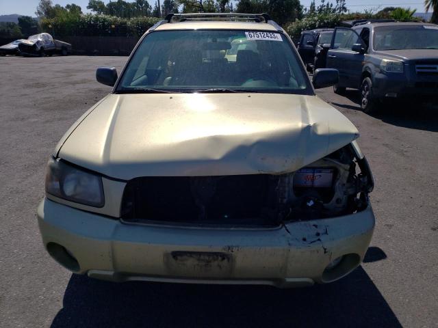 JF1SG65654H719052 - 2004 SUBARU FORESTER 2.5XS მწვანე ფოტო 5