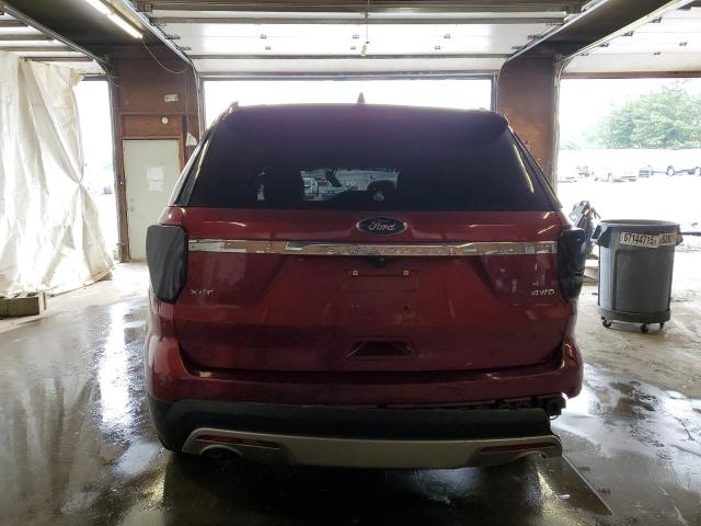 1FM5K8D87GGC00563 - 2016 FORD EXPLORER XLT 栗色 照片 6