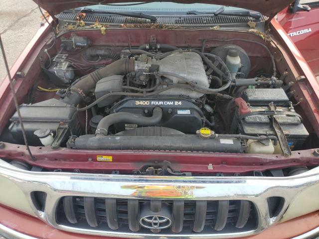 5TEGN92NX4Z433103 - 2004 TOYOTA TACOMA DOUBLE CAB PRERUNNER RED photo 11