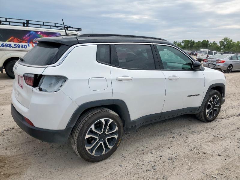 3C4NJDCN7PT505631 - 2023 JEEP COMPASS LIMITED أبيض صورة 3