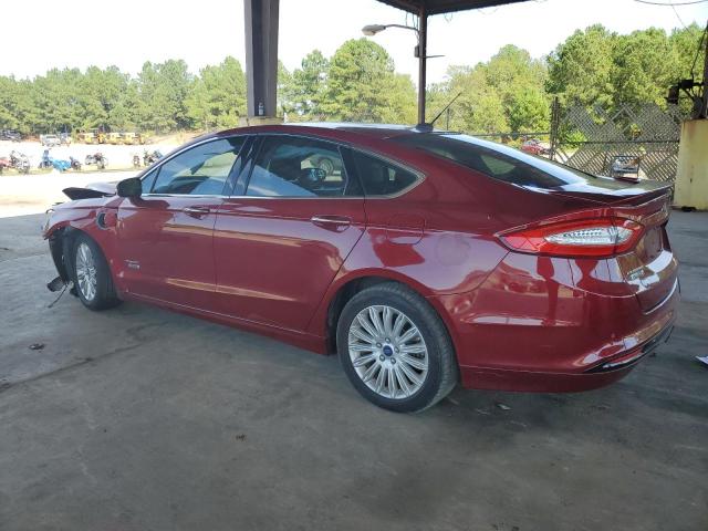 3FA6P0SU4ER154794 - 2014 FORD FUSION TITANIUM PHEV RED photo 2