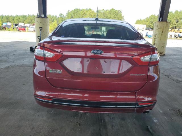 3FA6P0SU4ER154794 - 2014 FORD FUSION TITANIUM PHEV RED photo 6