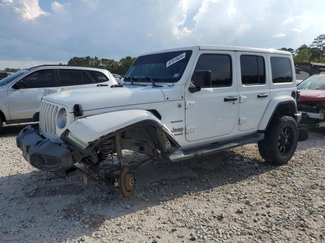 1C4HJXEG9JW125818 - 2018 JEEP WRANGLER SAHARA WHITE photo 1