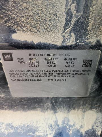 1G1JA5SHXF4137460 - 2015 CHEVROLET SONIC LS 黑色 照片 12