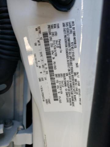 1FADP3F22HL300016 - 2017 FORD FOCUS SE WHITE photo 12