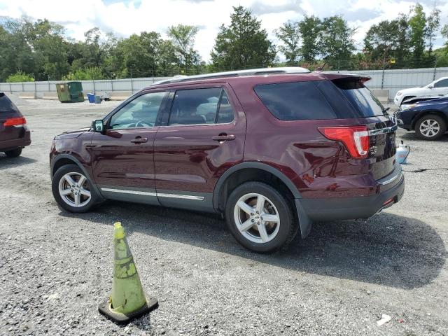 1FM5K7D84JGC31027 - 2018 FORD EXPLORER XLT برغندي صورة 2