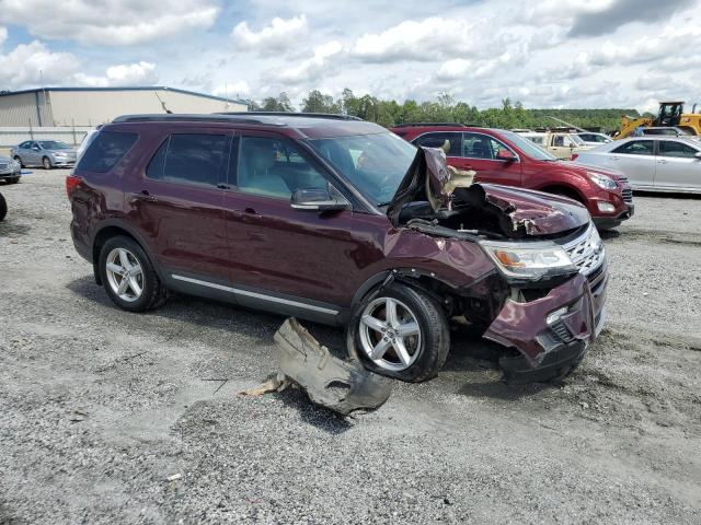 1FM5K7D84JGC31027 - 2018 FORD EXPLORER XLT برغندي صورة 4