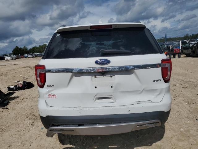 1FM5K8D81HGD05620 - 2017 FORD EXPLORER XLT WHITE photo 6