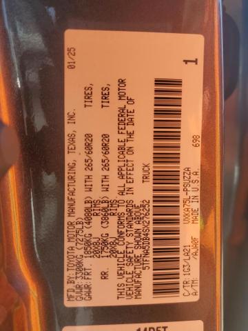 5TFNA5DB4SX276252 - 2025 TOYOTA TUNDRA CREWMAX PLATINUM Boz foto 13