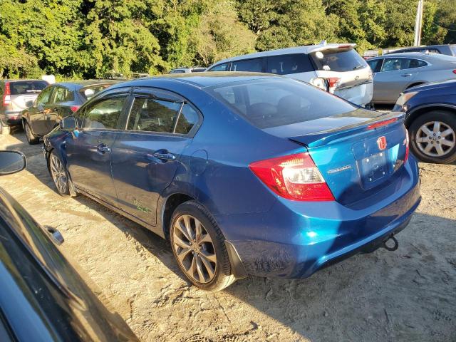 2HGFB6E51CH705354 - 2012 HONDA CIVIC SI BLUE photo 2