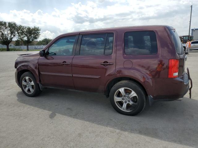 5FNYF3H53EB013627 - 2014 HONDA PILOT EXL MAROON photo 2