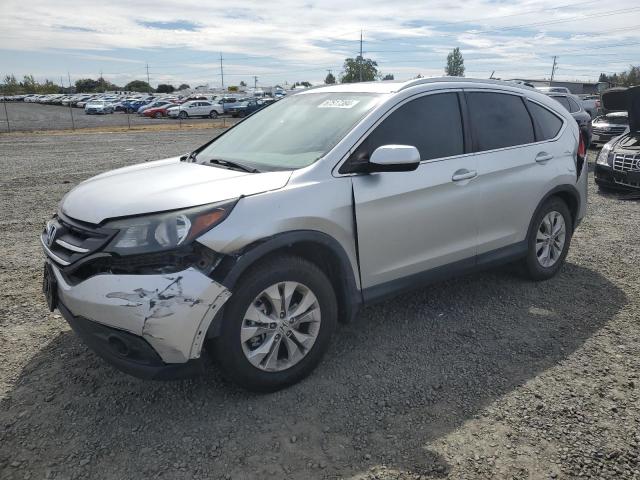 2HKRM4H7XDH663721 - 2013 HONDA CR-V EXL SILVER photo 1