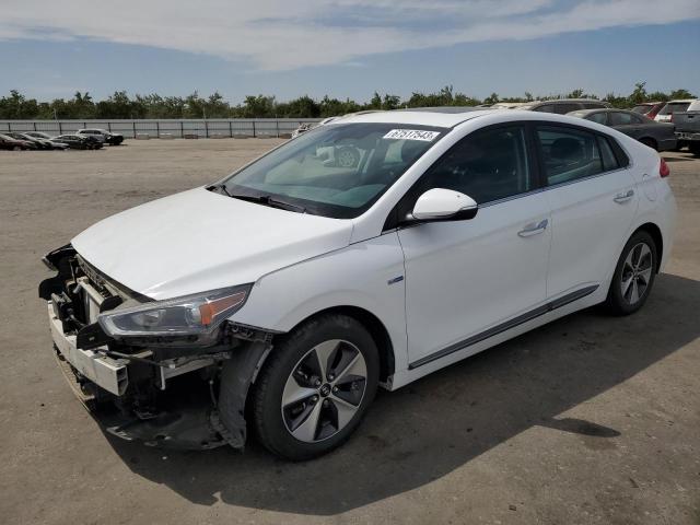 KMHC05LH3KU047574 - 2019 HYUNDAI IONIQ LIMITED WHITE photo 1