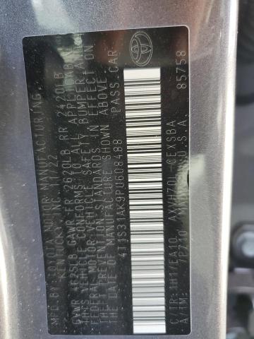 4T1S31AK9PU608488 - 2023 TOYOTA CAMRY SE NIGHT SHADE GRAY photo 12