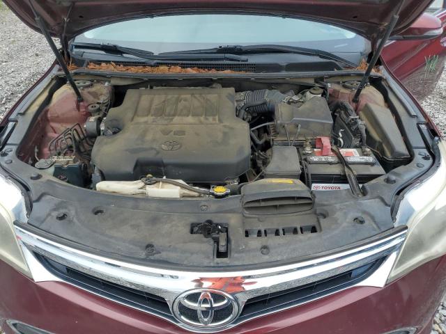 4T1BK1EB6DU069241 - 2013 TOYOTA AVALON BASE მუქწითელი ფოტო 11