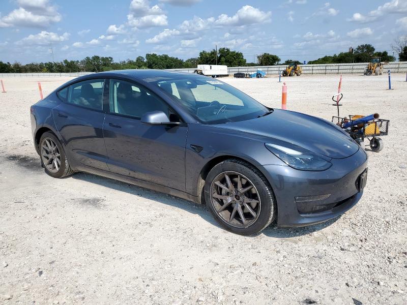 5YJ3E1EB9NF191568 - 2022 TESLA MODEL 3 Графитовый фото 4