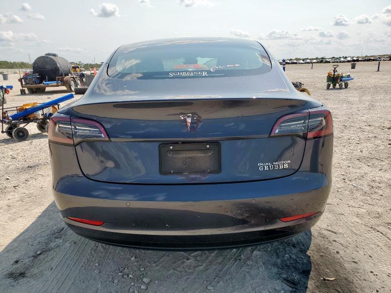5YJ3E1EB9NF191568 - 2022 TESLA MODEL 3 Графитовый фото 6