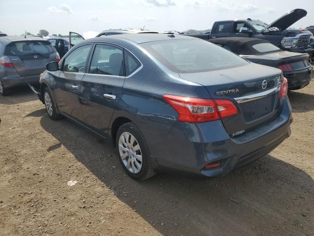 3N1AB7AP7HY367078 - 2017 NISSAN SENTRA S BLUE photo 2