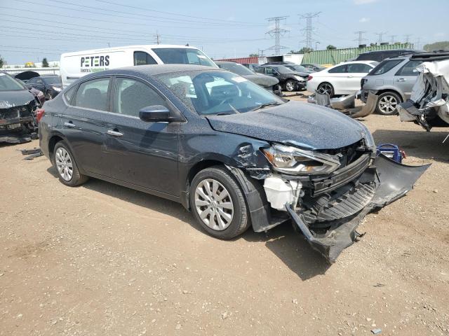 3N1AB7AP7HY367078 - 2017 NISSAN SENTRA S BLUE photo 4