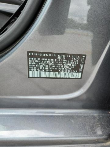 3VWDB7AJ9JM220857 - 2018 VOLKSWAGEN JETTA SE 灰色 照片 12