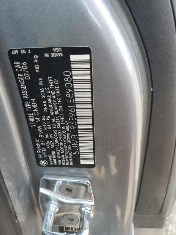 5UMBT93596LE89080 - 2006 BMW M ROADSTER SILVER photo 12