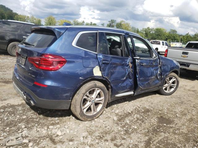 5UXTY5C01M9G46021 - 2021 BMW X3 XDRIVE30I BLUE photo 3