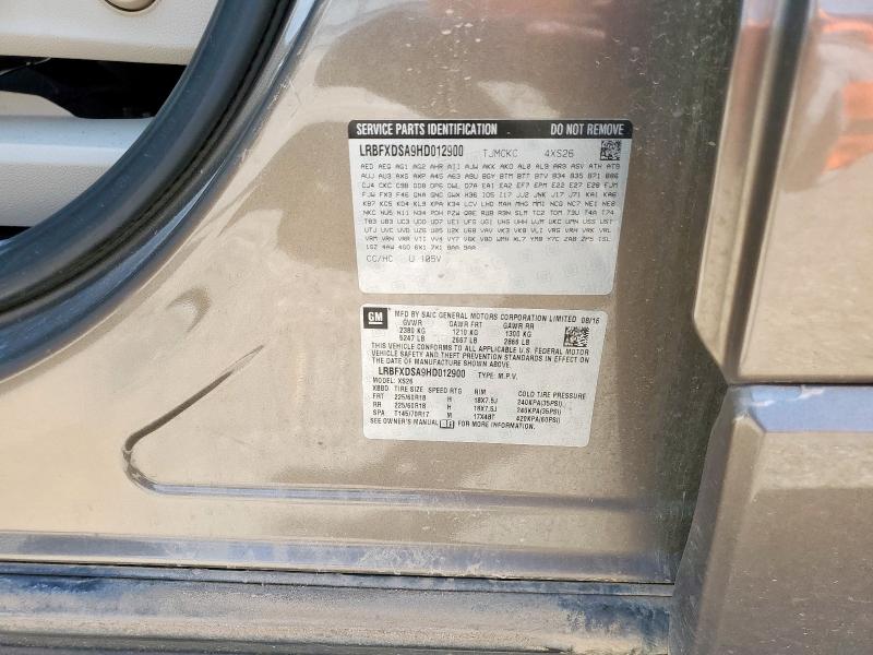 LRBFXDSA9HD012900 - 2017 BUICK ENVISION ESSENCE Brązowy zdjęcie 13