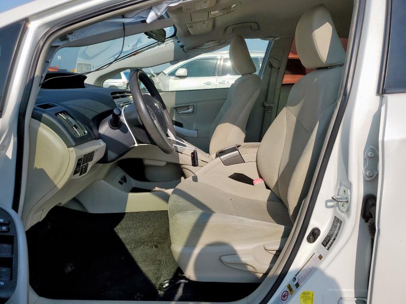 JTDKN3DU2D5548373 - 2013 TOYOTA PRIUS WHITE photo 7