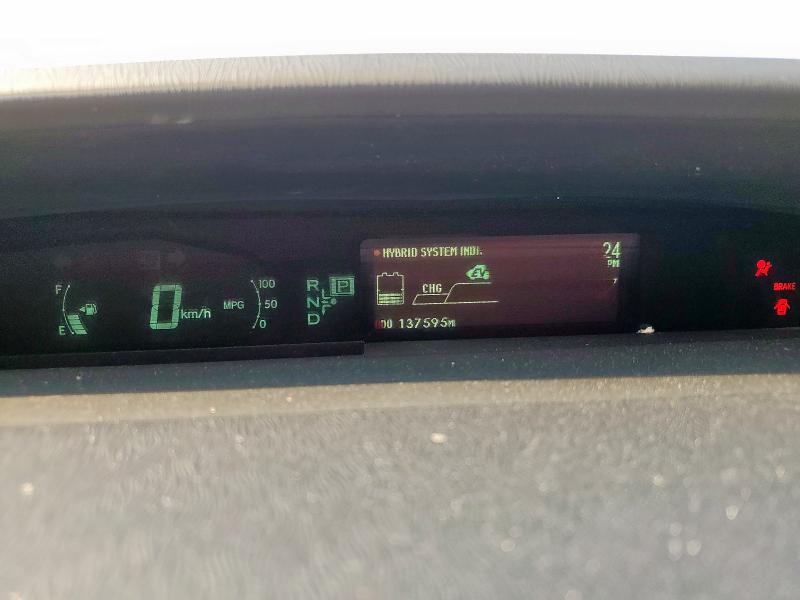 JTDKN3DU2D5548373 - 2013 TOYOTA PRIUS WHITE photo 9