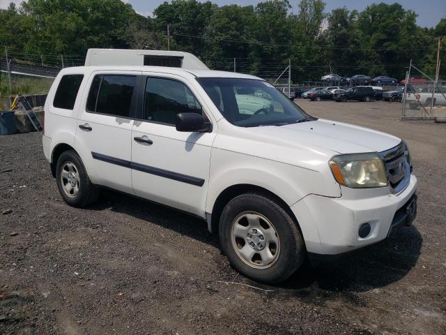 5FNYF48219B056266 - 2009 HONDA PILOT LX WHITE photo 4