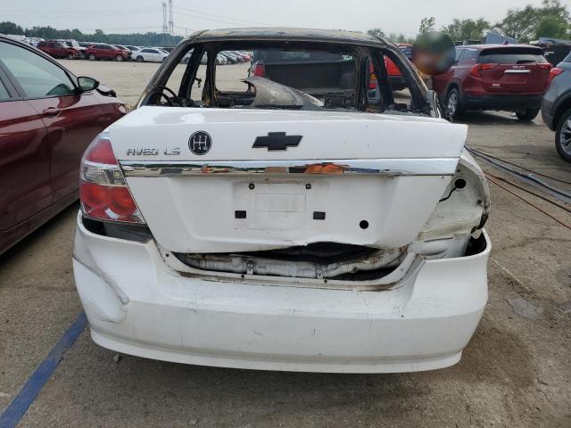 KL1TD56EX9B336135 - 2009 CHEVROLET AVEO LS WHITE photo 6