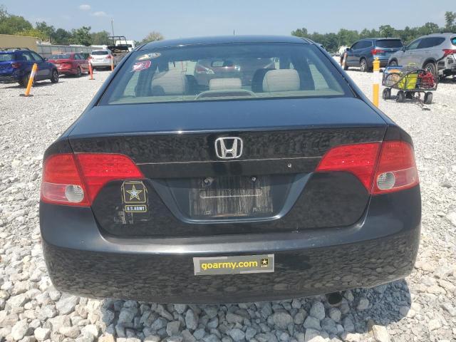 1HGFA16598L060841 - 2008 HONDA CIVIC LX BLACK photo 6
