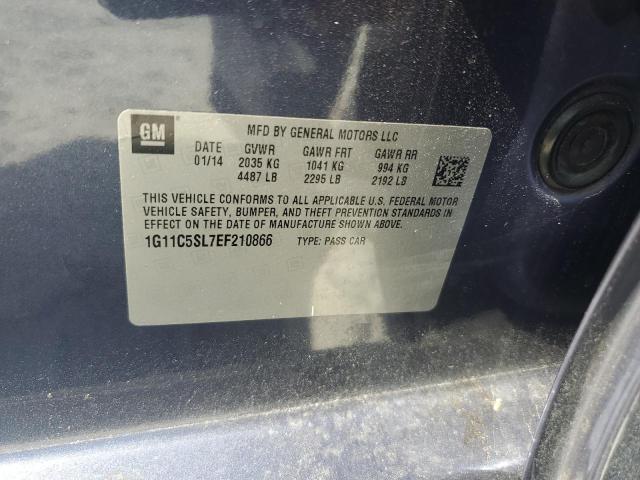 1G11C5SL7EF210866 - 2014 CHEVROLET MALIBU 1LT 蓝色 照片 13