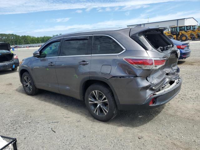 5TDKKRFH9GS158946 - 2016 TOYOTA HIGHLANDER XLE SILVER photo 2
