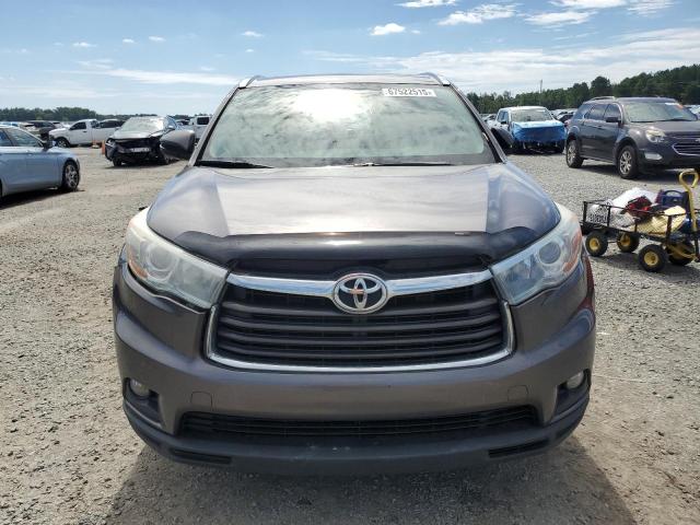 5TDKKRFH9GS158946 - 2016 TOYOTA HIGHLANDER XLE SILVER photo 5