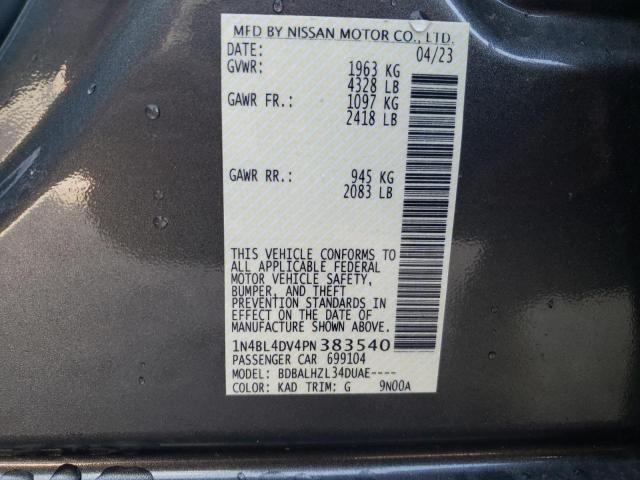 1N4BL4DV4PN383540 - 2023 NISSAN ALTIMA SV GRAY photo 13