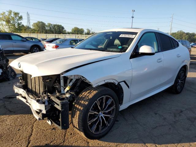 5UXCY6C09M9E45232 - 2021 BMW X6 XDRIVE40I WHITE photo 1