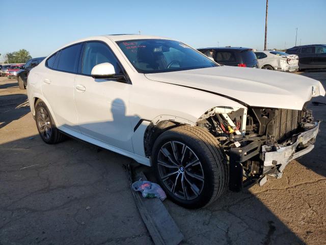 5UXCY6C09M9E45232 - 2021 BMW X6 XDRIVE40I WHITE photo 4