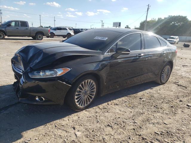 3FA6P0RUXER305840 - 2014 FORD FUSION TITANIUM HEV BLACK photo 1