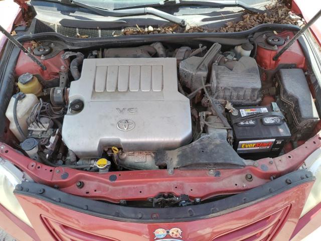 4T1BK46K29U075058 - 2009 TOYOTA CAMRY SE RED photo 11