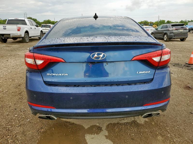 5NPE34AF9GH349355 - 2016 HYUNDAI SONATA SPORT BLUE photo 6